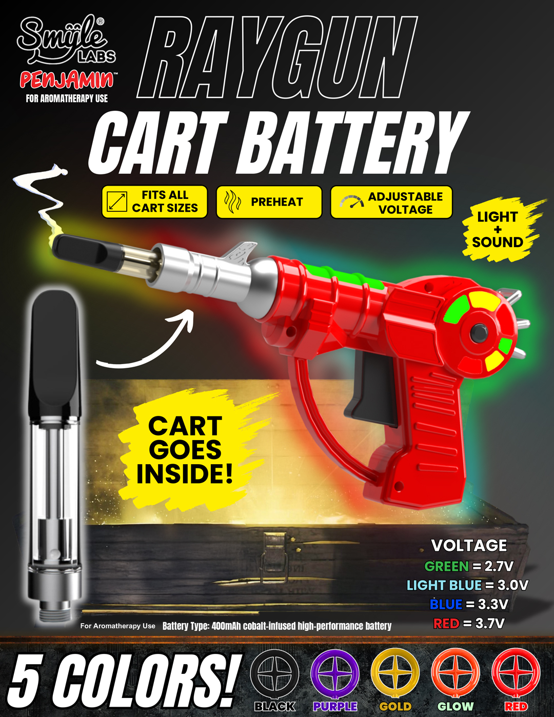 Penjamin Raygun Vaporizer Battery