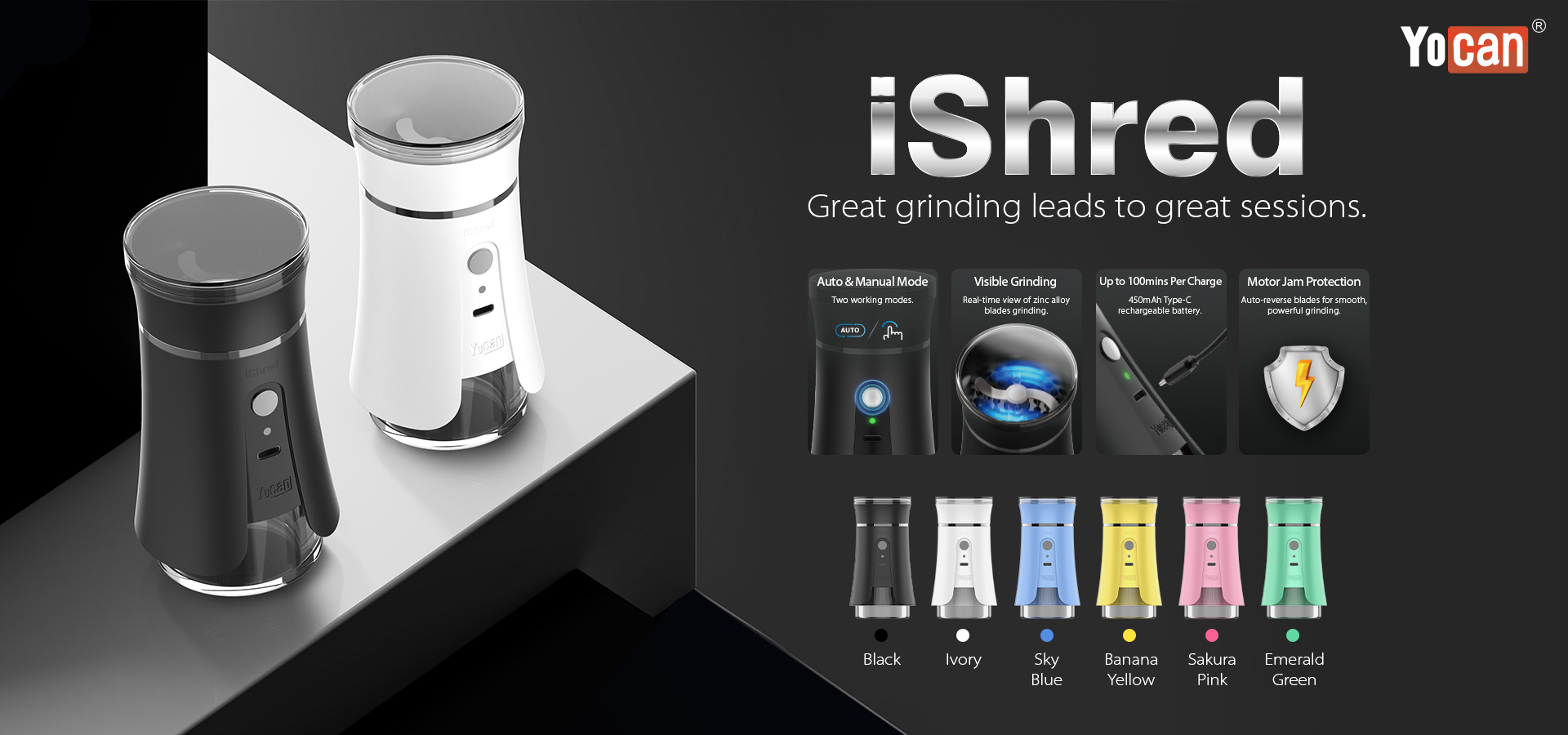 Yocan iShred Electric Grinder